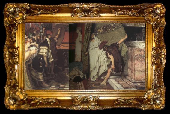 framed  Alma-Tadema, Sir Lawrence A Roman Emperor AD 41 (mk23), ta009-2